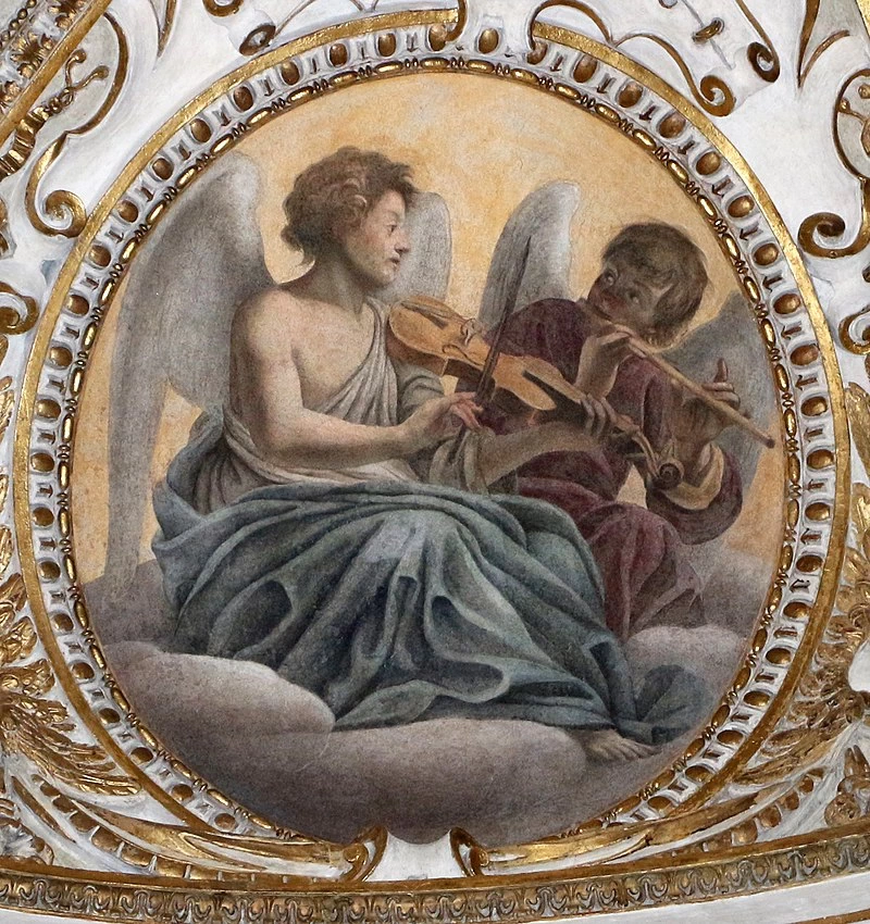 Volta con la vita di Maria - Angeli musicanti, San Lorenzo in Lucina (Roma)
